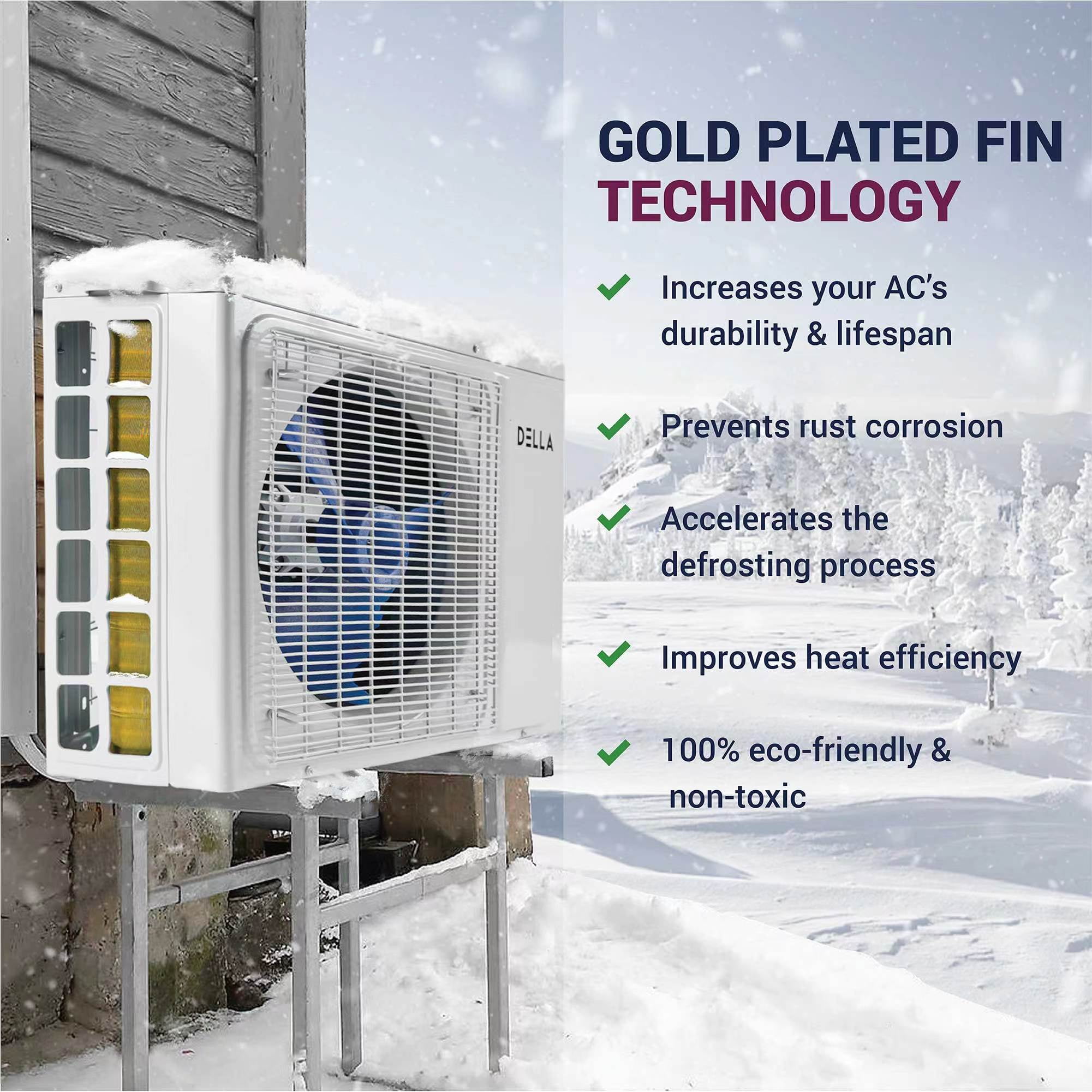 DELLA 18K BTU Multi Zone Ductless AC System