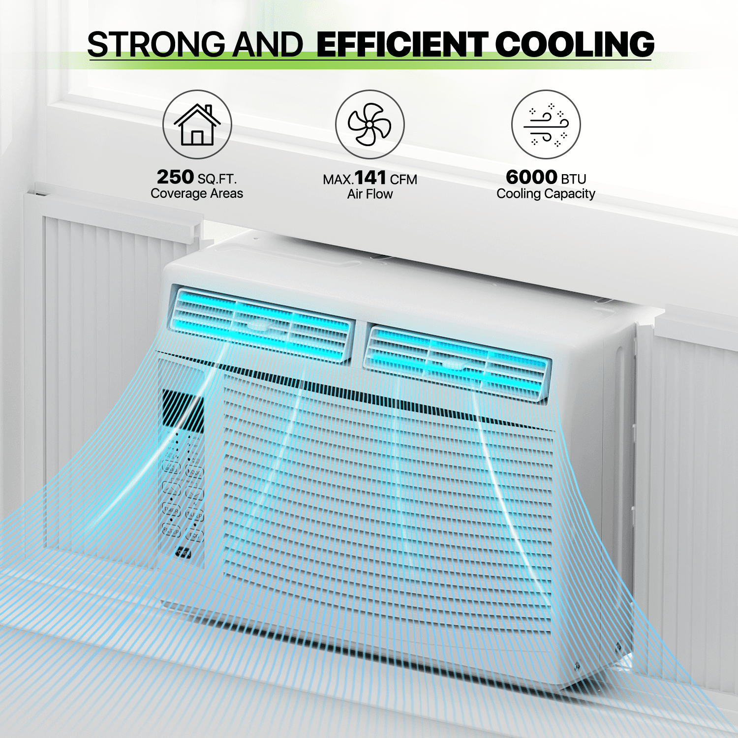Magshion 6,000 BTU Quiet Window Air Conditioner
