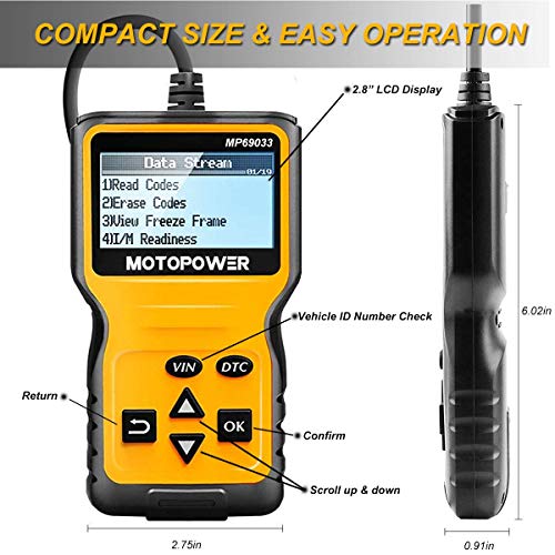 MOTOPOWER OBD2 Scanner Code Reader for Cars