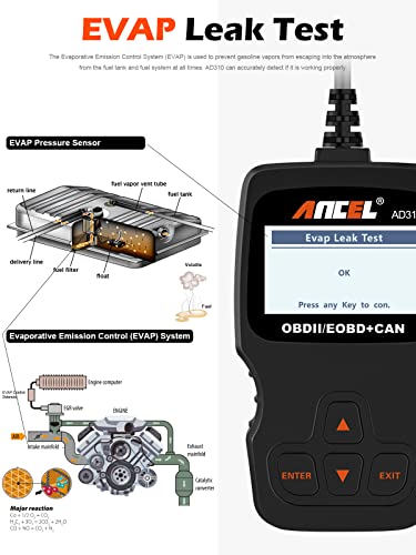 ANCEL AD310 OBD II Scanner for All Vehicles