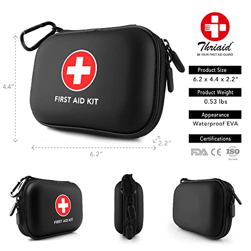 Compact 100-Piece Mini Car First Aid Kit