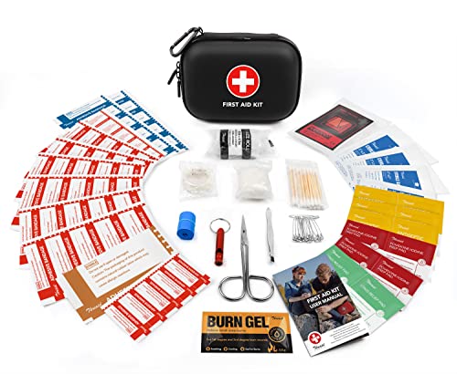 Compact 100-Piece Mini Car First Aid Kit