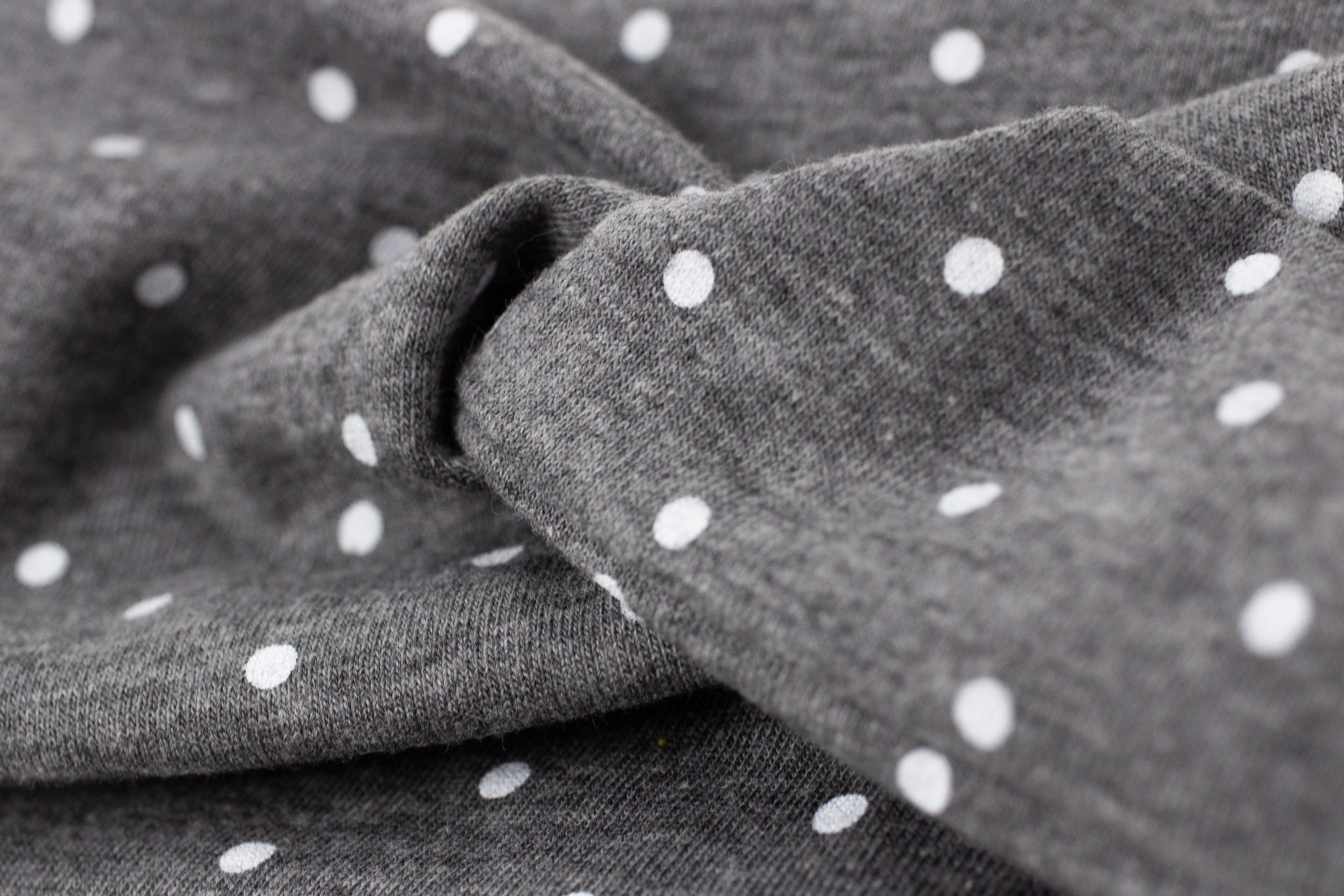 Heather Gray Polka Dot Yoga Headband