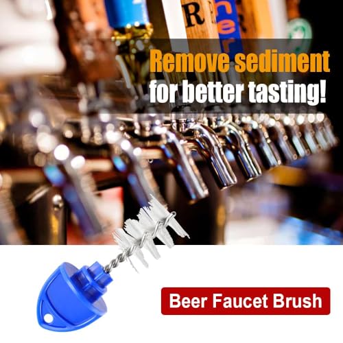 Ferroday Beer Faucet Brush and Plug Set - 15 Pack