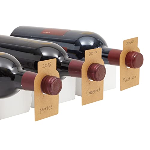 300 Pack Brown Paper Bottle Labels for Cellar
