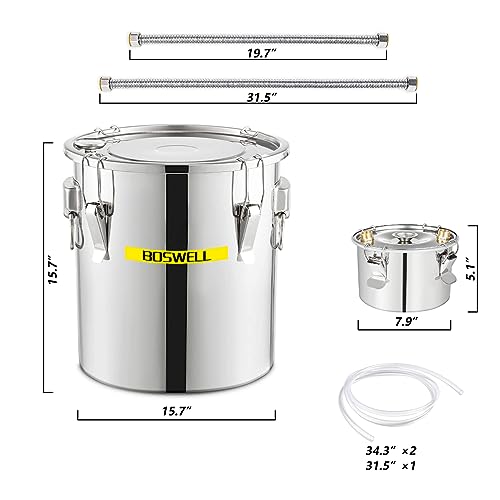 50L Copper Alcohol Still with Pump & Thermometer