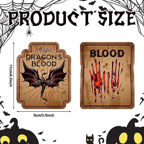 120 Halloween Animal Labels for Beer Bottles