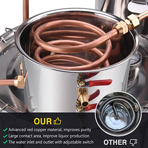 Suteck 50L Stainless Steel Alcohol Distiller with Thermometer