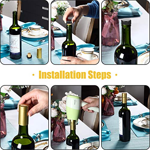 200 Pcs PVC Wine Bottle Heat Shrink Capsules