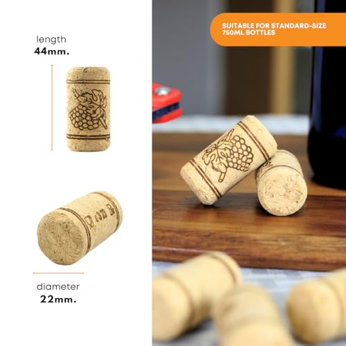 30 Premium Straight Wine Corks for Bottles