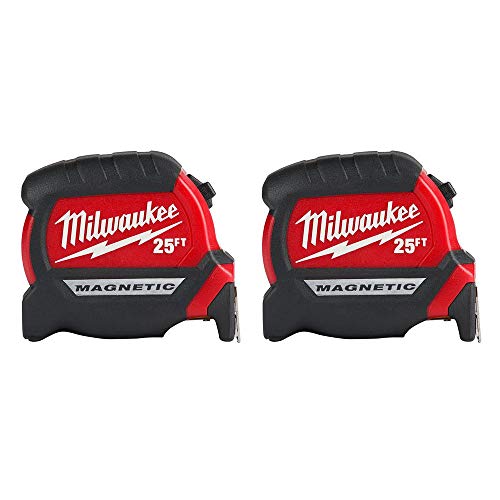 Milwaukee - 25 ft. Magnetic Tape Measure - 2-Pack