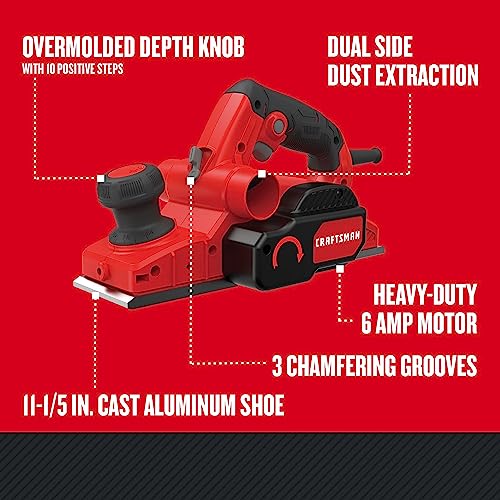 CRAFTSMAN Hand Planer with Blades and Edge Guide