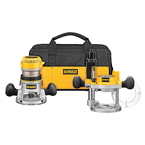 DEWALT Router Kit, Fixed and Plunge Base