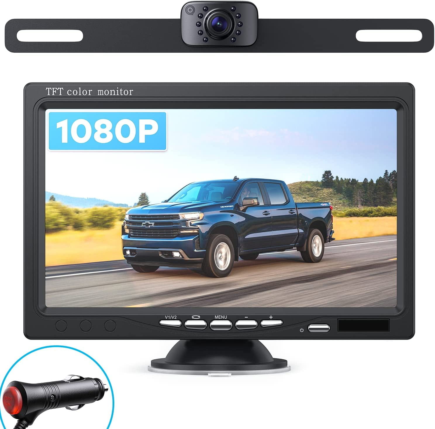 eRapta 1080P Backup Camera with 7” Monitor