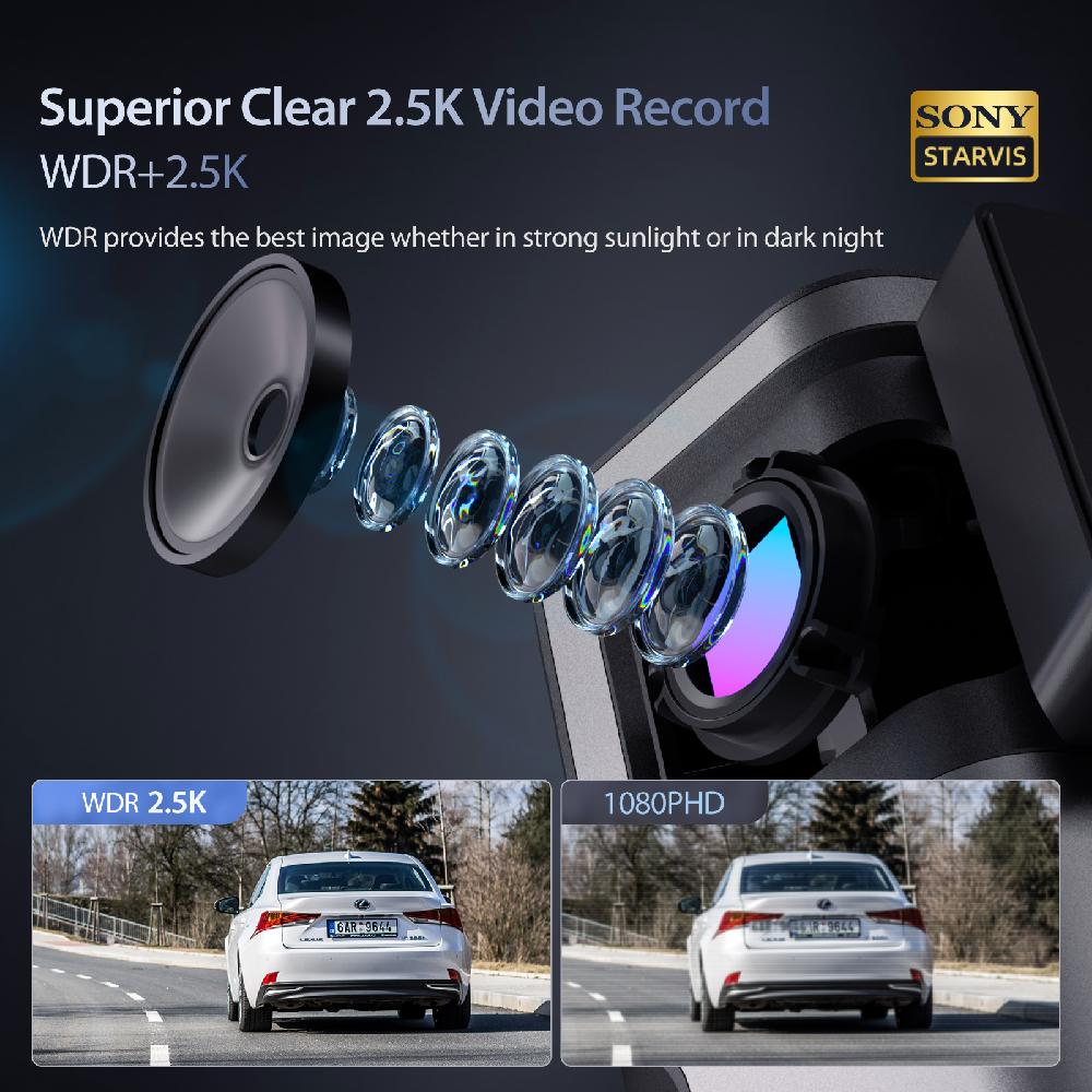 Ecomoment 2.5K HD Dash Cam with Night Vision