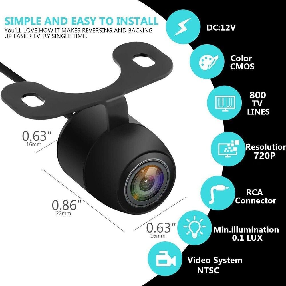 HD Rear View Backup Camera with 4.3" Monitor
