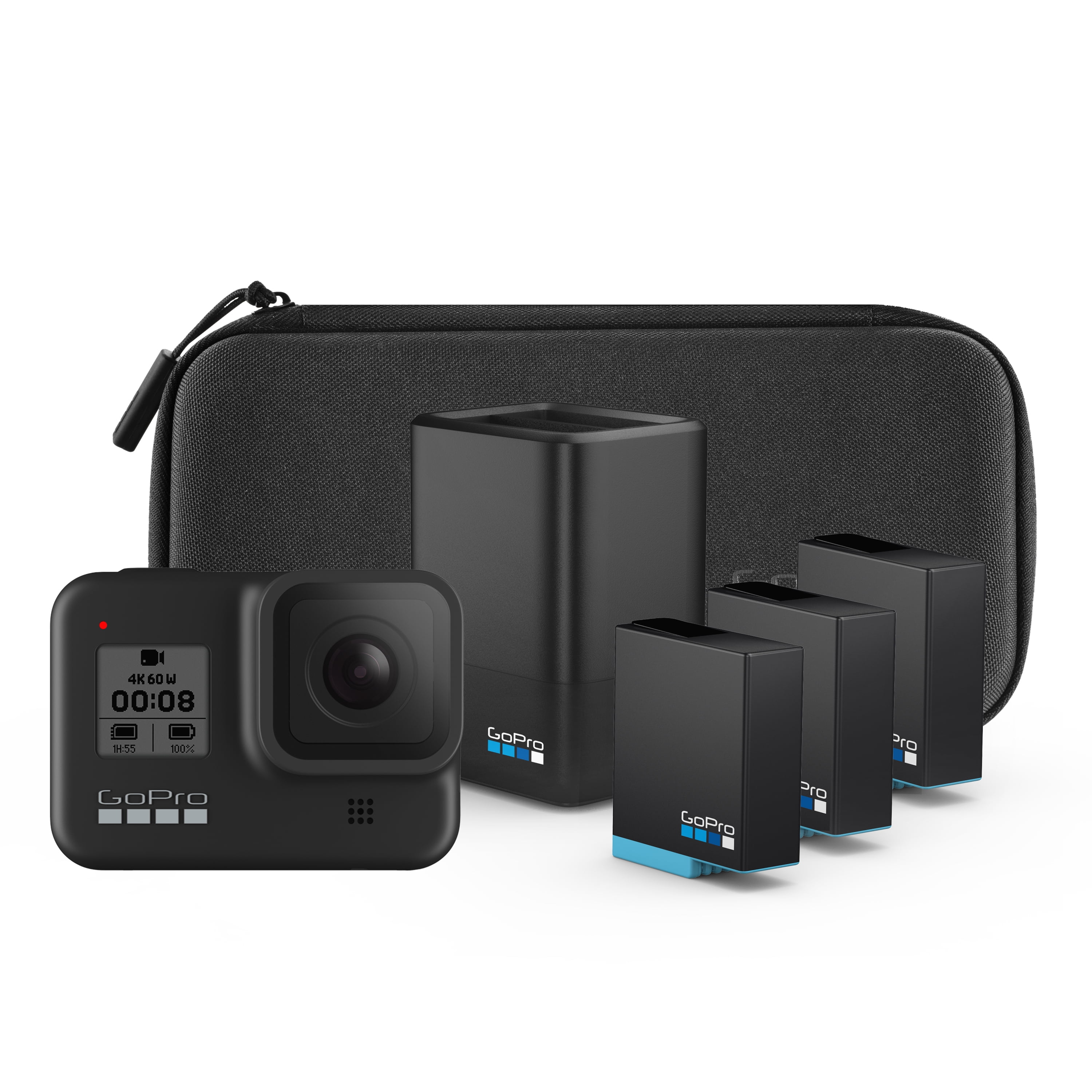 GoPro HERO8 Black Action Camera Bundle with Batteries