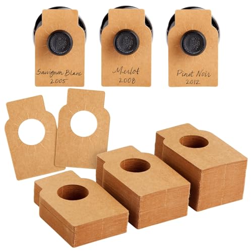 300 Kraft Wine Bottle Tags for Cellars