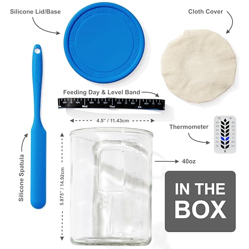 Blue Premium Sourdough Starter Kit with Accessories