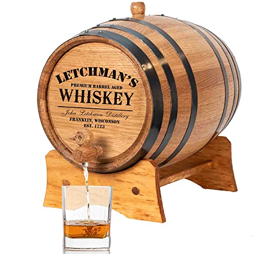 Custom 1 Gallon Oak Aging Barrel with Stand