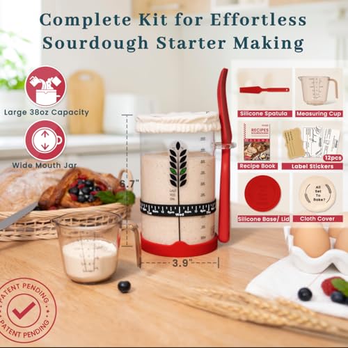 Complete Sourdough Starter Kit with Recipe Book