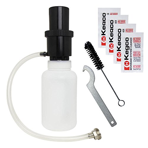 Kegco Beer Line Cleaning Kit with 4 Packets