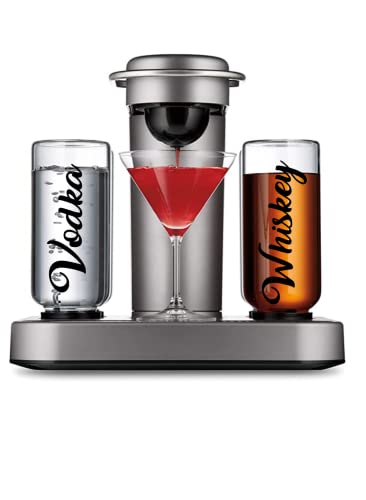 Waterproof Cocktail Machine Labels Set of 6