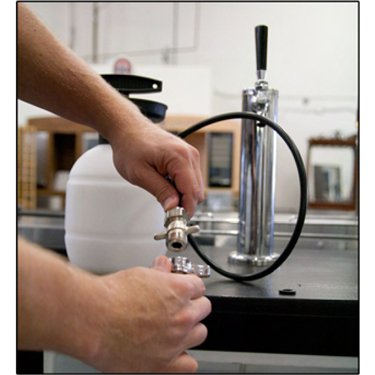 Kegco Deluxe Hand Pump Keg Beer Cleaning Kit