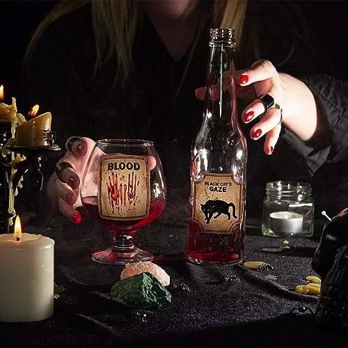 120 Pcs Halloween Animal Bottle Labels Stickers