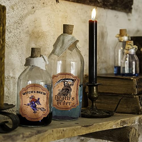 120 Pcs Halloween Animal Bottle Labels Stickers