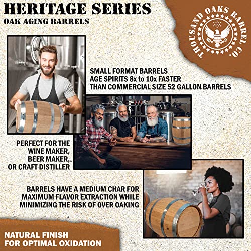 Heritage Series 1 Gallon Oak Aging Barrel