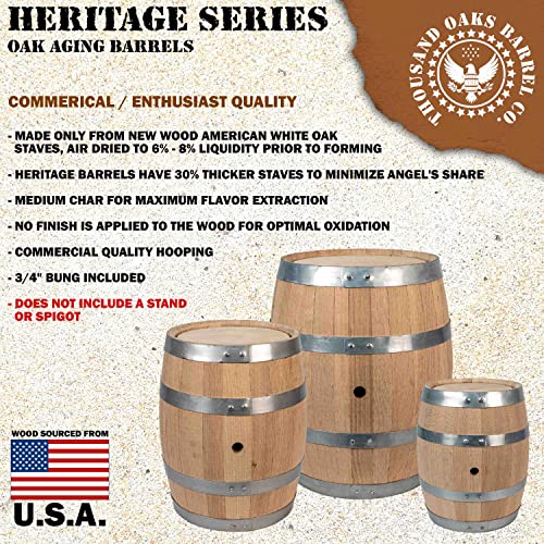 Heritage Series 1 Gallon Oak Aging Barrel