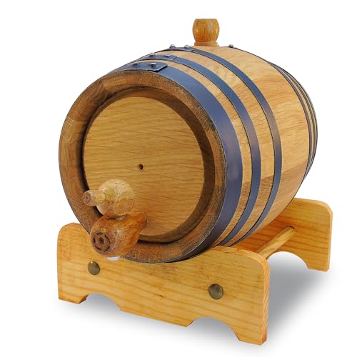 2L Premium Oak Barrels for Aging Whiskey & Wine
