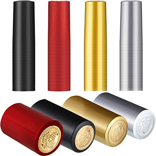 200 Pcs PVC Wine Bottle Heat Shrink Capsules