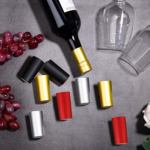 200 Pcs PVC Wine Bottle Heat Shrink Capsules