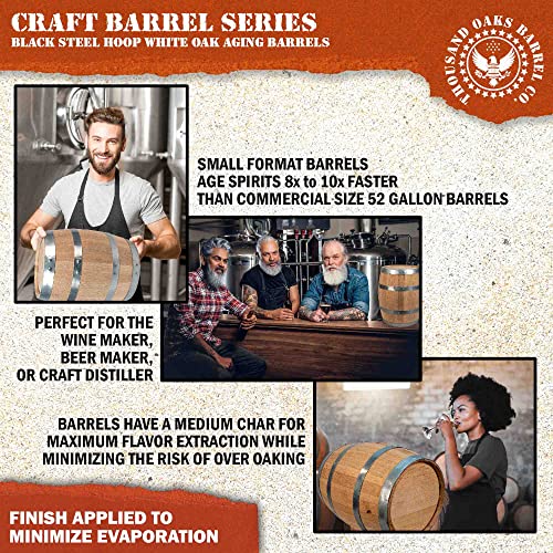 2L Oak Aging Barrel with Stand and Spigot