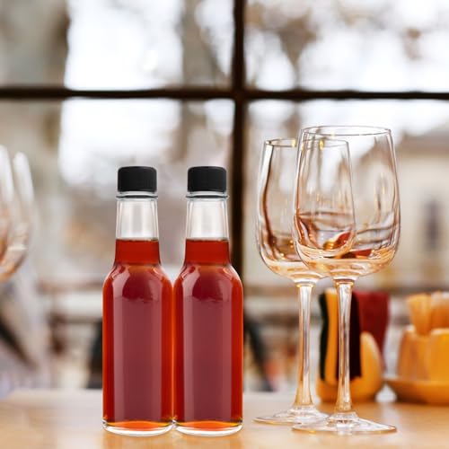 35 Pack Clear Glass Hot Sauce Bottles
