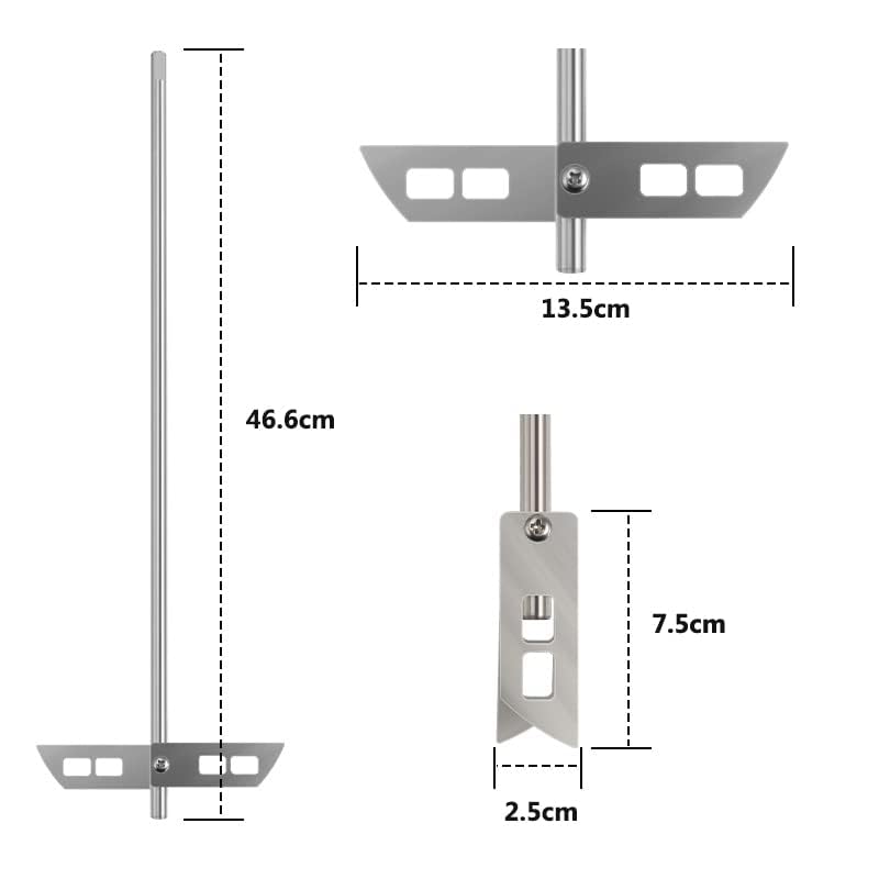 Stainless Steel 18" Degassing Stirrer for Homebrewing