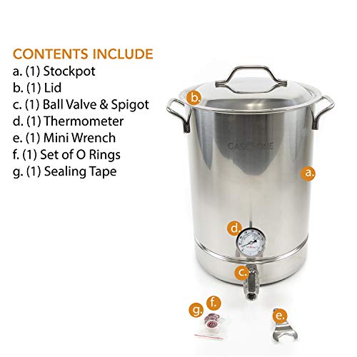 64 Quart Stainless Steel Brewing Kettle Set