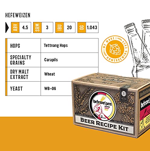 Hefeweizen Home Brew Recipe Kit - 1 Gallon