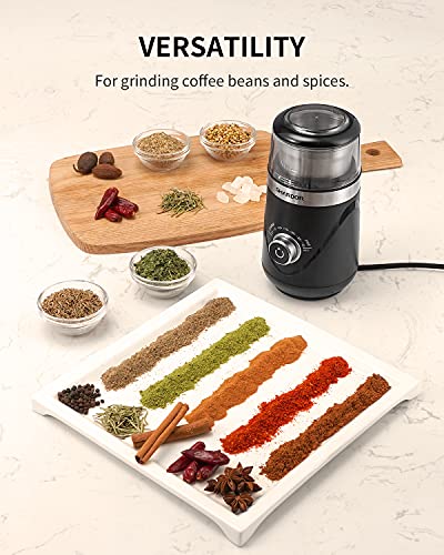 SHARDOR Adjustable Electric Coffee and Spice Grinder
