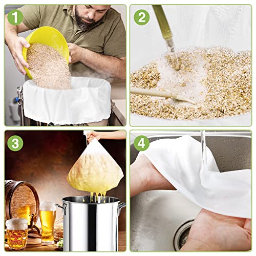 Chumia 5 Pack Extra Large Reusable Brew Bags