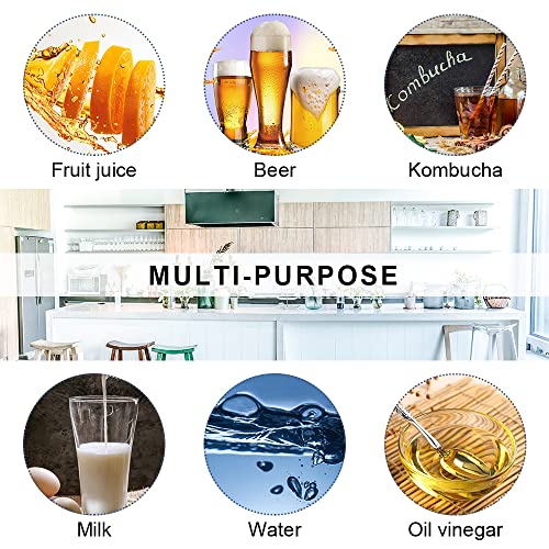 12 Pack 4 oz Flip Top Glass Bottles