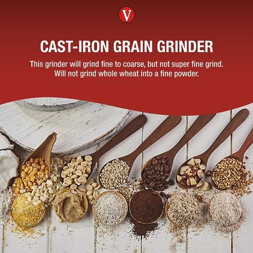 Colombian Manual High-Hopper Grain Grinder - Silver