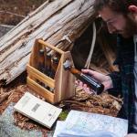 Laptop Bandolera and Bottle Opener Wood Set