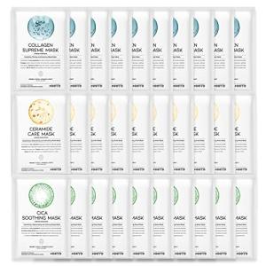 Vegan Hydrating Korean Face Mask Sheet Set
