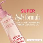 Rice Water Bright Vegan Facial Cleansing Oil, 150ml