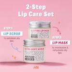 Vegan Coconut Lip Scrub & Exfoliator Set