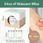 Coconut Vanilla Vegan Body Scrub with Spoon