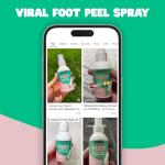 FREEMAN Coconut Aloe Foot Peel Spray 4 Fl Oz